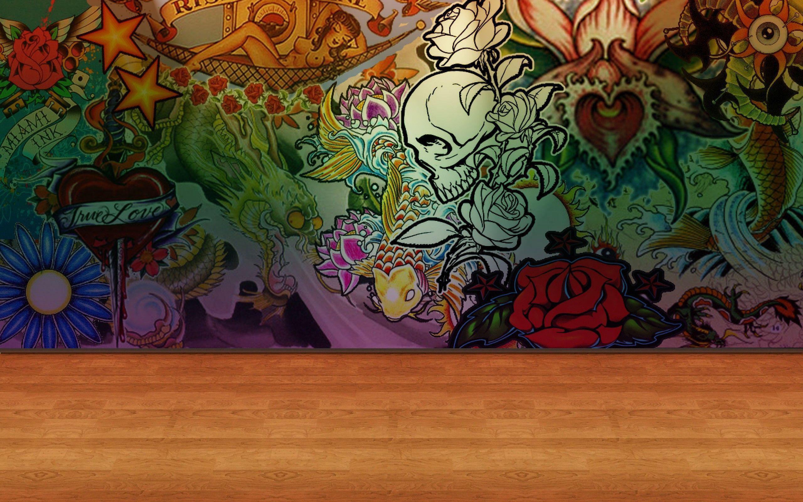 Tattoo studio background