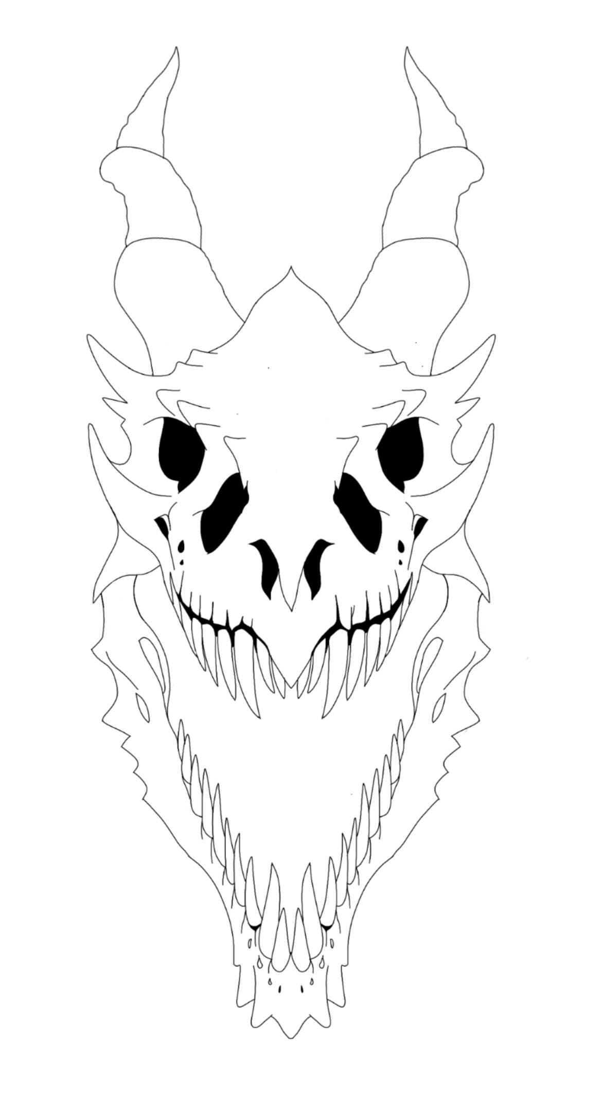 Black and grey tattoo — Dragon 2