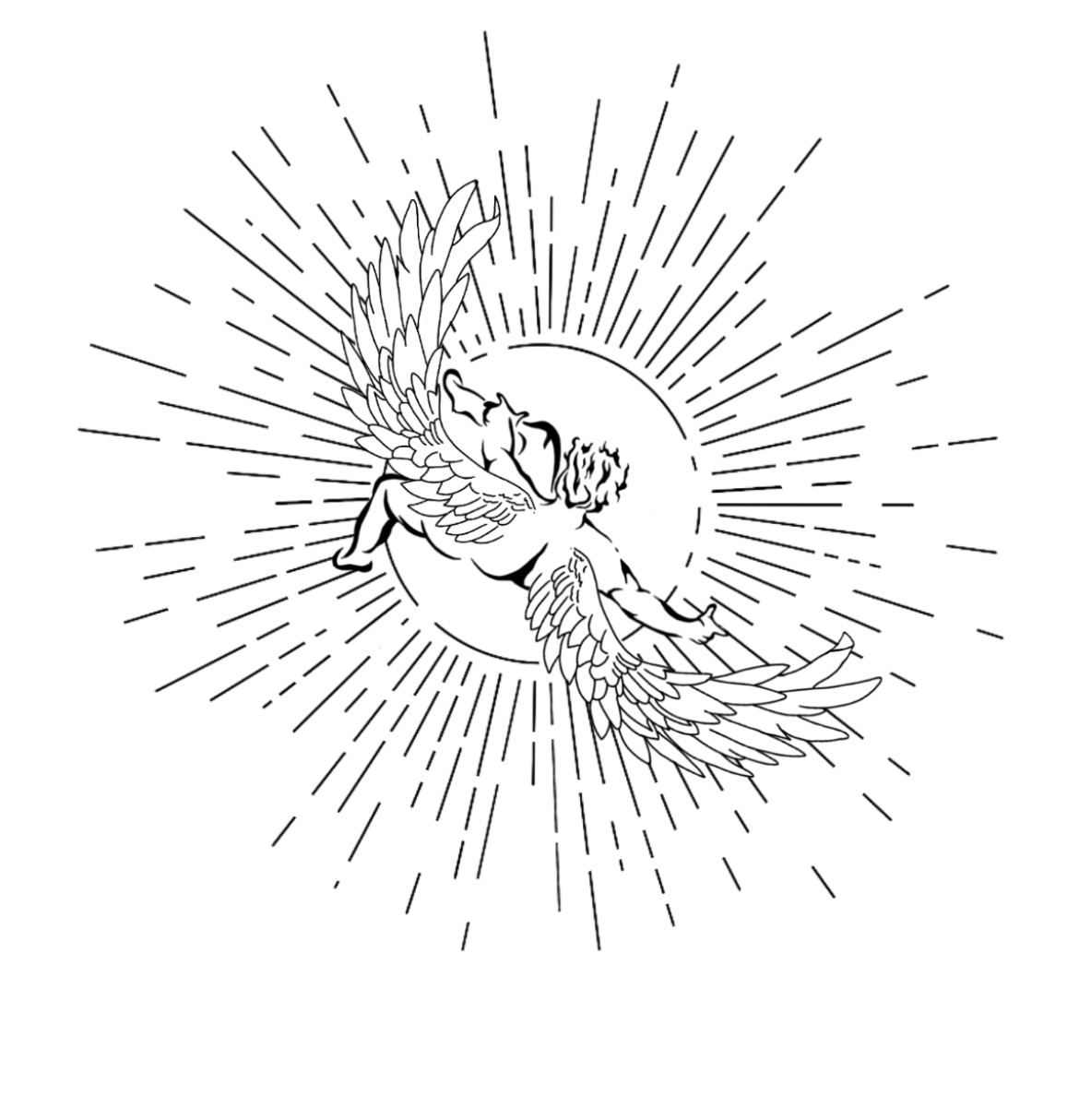 Black and grey tattoo — Icarus 2